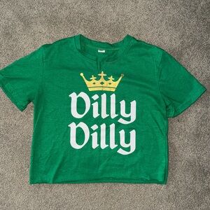 green cropped tshirts